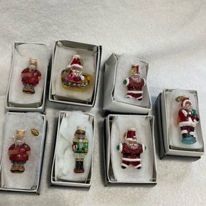 Christopher Radko Starlight Gems Christmas Ornaments-Set of 7